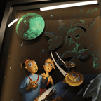 Dioramax - Cadre lumineux LED Little big adventure | Déco Gaming-room | Tableau lumineux | Affiche jeux vidéo | Idée cadeau gamer | Retro-gaming