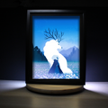 Dioramax - Cadre lumineux LED Neva | Déco Gaming-room | Tableau lumineux | Affiche jeux vidéo | Idée cadeau gamer | Retro-gaming