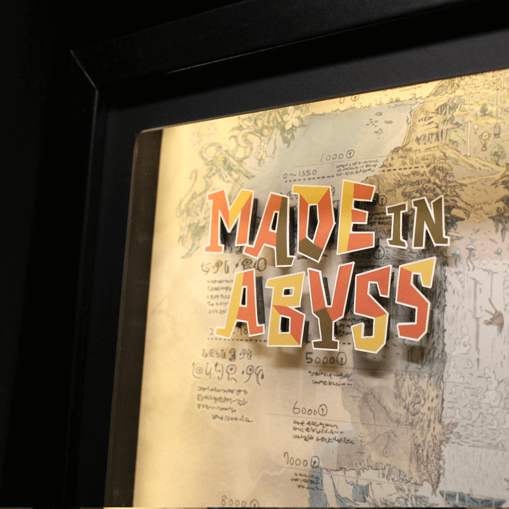 Dioramax - Cadre lumineux LED Made in Abyss | Déco Gaming-room | Tableau lumineux | Affiche jeux vidéo | Idée cadeau gamer | Retro-gaming