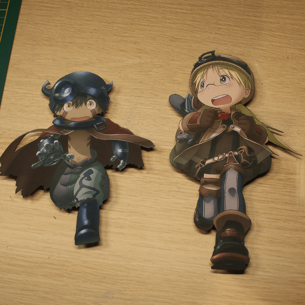 Dioramax - Cadre lumineux LED Made in Abyss | Déco Gaming-room | Tableau lumineux | Affiche jeux vidéo | Idée cadeau gamer | Retro-gaming