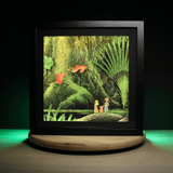 Diorama Secret of Mana, cadre lumineux, déco gaming room