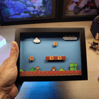 Dioramax - Cadre lumineux LED Mario | Déco Gaming-room | Tableau lumineux | Affiche jeux vidéo | Idée cadeau gamer | Retro-gaming