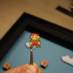 Dioramax - Cadre lumineux LED Mario | Déco Gaming-room | Tableau lumineux | Affiche jeux vidéo | Idée cadeau gamer | Retro-gaming