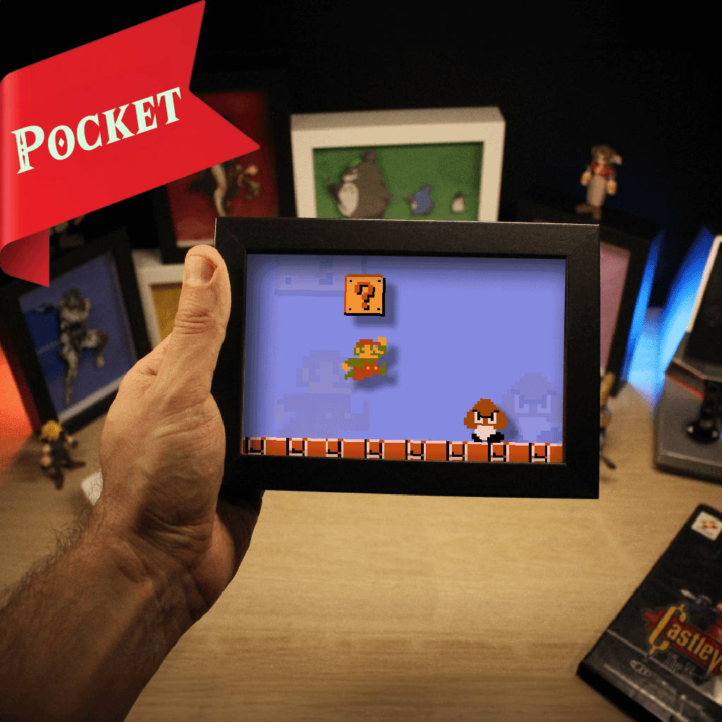 Pixel Art 3D – Sprites Mario NES – Déco Murale