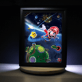 Dioramax - Cadre lumineux LED Mario Galaxy | Déco Gaming-room | Tableau lumineux | Affiche jeux vidéo | Idée cadeau gamer | Retro-gaming