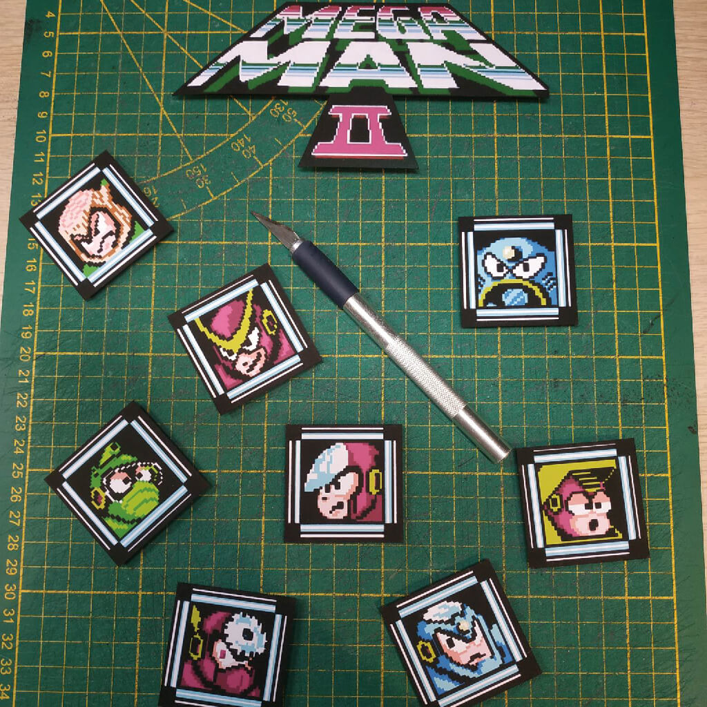 Dioramax - Cadre lumineux LED Magaman | Déco Gaming-room | Tableau lumineux | Affiche jeux vidéo | Idée cadeau gamer | Retro-gaming