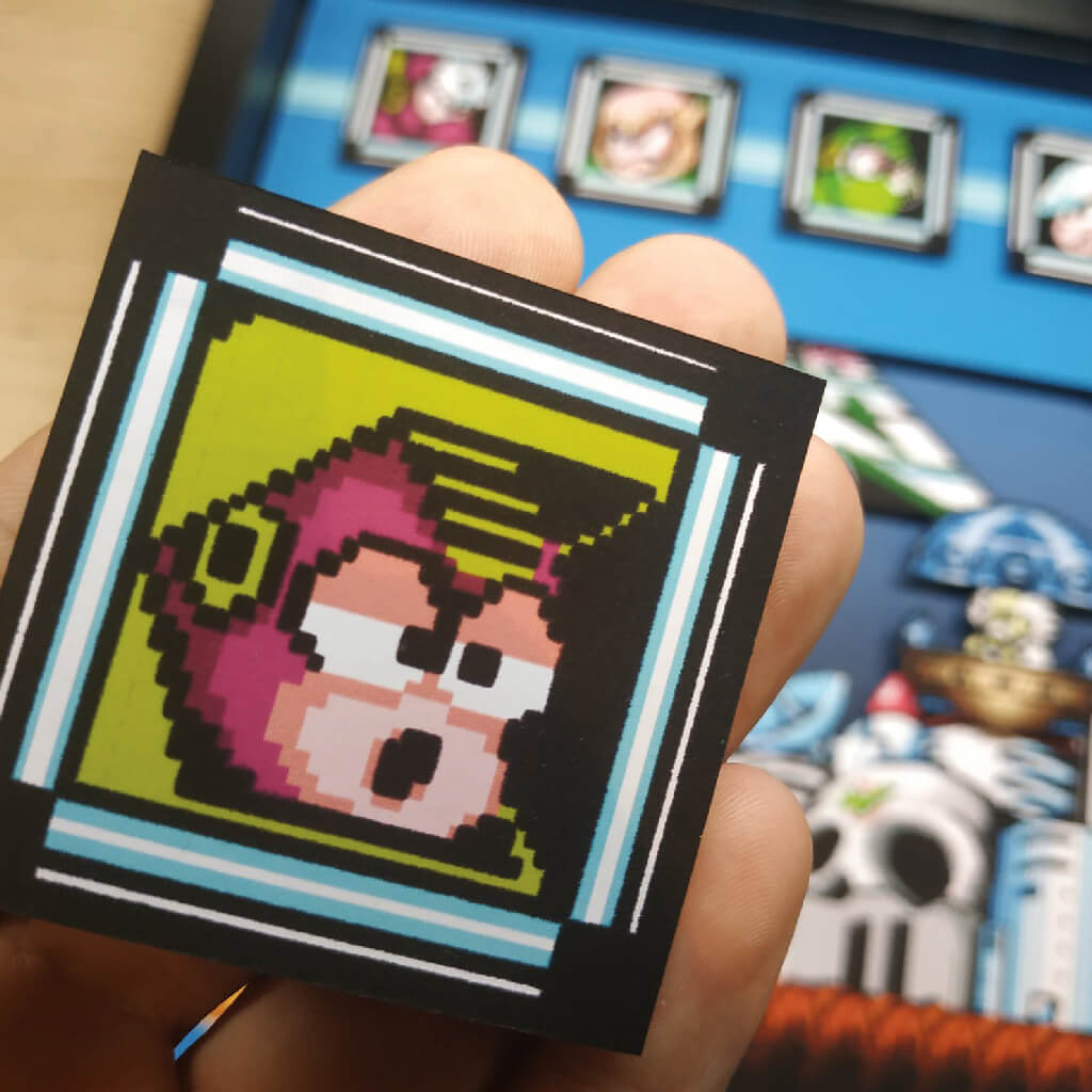 Dioramax - Cadre lumineux LED Magaman | Déco Gaming-room | Tableau lumineux | Affiche jeux vidéo | Idée cadeau gamer | Retro-gaming