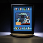 Dioramax - Cadre lumineux LED Magaman | Déco Gaming-room | Tableau lumineux | Affiche jeux vidéo | Idée cadeau gamer | Retro-gaming