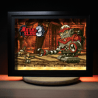 Dioramax - Cadre lumineux LED Metal Slug | Déco Gaming-room | Tableau lumineux | Affiche jeux vidéo | Idée cadeau gamer | Retro-gaming