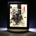 Dioramax - Cadre lumineux LED Metal Gear solid | Déco Gaming-room | Tableau lumineux | Affiche jeux vidéo | Idée cadeau gamer | Retro-gaming