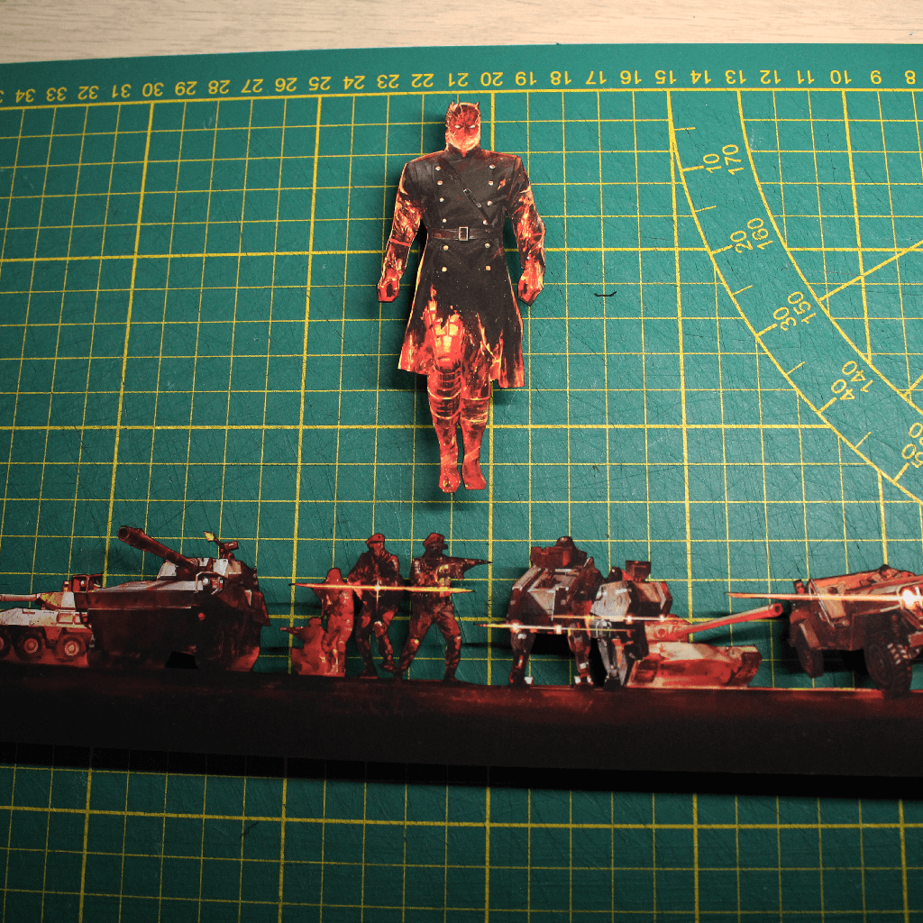 Dioramax - Cadre lumineux LED MGS5 | Déco Gaming-room | Tableau lumineux | Affiche jeux vidéo | Idée cadeau gamer | Retro-gaming
