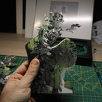 Dioramax - Cadre lumineux LED MGS3 | Déco Gaming-room | Tableau lumineux | Affiche jeux vidéo | Idée cadeau gamer | Retro-gaming