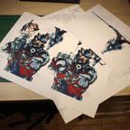 Dioramax - Cadre lumineux LED Metal Gear | Déco Gaming-room | Tableau lumineux | Affiche jeux vidéo | Idée cadeau gamer | Retro-gaming