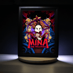 Dioramax - Cadre lumineux LED Mina | Déco Gaming-room | Tableau lumineux | Affiche jeux vidéo | Idée cadeau gamer | Retro-gaming