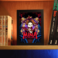 Dioramax - Cadre lumineux LED Mina | Déco Gaming-room | Tableau lumineux | Affiche jeux vidéo | Idée cadeau gamer | Retro-gaming