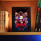 Dioramax - Cadre lumineux LED Mina | Déco Gaming-room | Tableau lumineux | Affiche jeux vidéo | Idée cadeau gamer | Retro-gaming