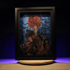 Dioramax - Cadre lumineux LED Monkey island | Déco Gaming-room | Tableau lumineux | Affiche jeux vidéo | Idée cadeau gamer | Retro-gaming