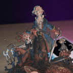 Dioramax - Cadre lumineux LED Monkey island | Déco Gaming-room | Tableau lumineux | Affiche jeux vidéo | Idée cadeau gamer | Retro-gaming