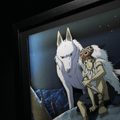 Dioramax - Cadre lumineux LED Mononoke | Déco Gaming-room | Tableau lumineux | Affiche jeux vidéo | Idée cadeau gamer | Retro-gaming