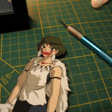 Dioramax - Cadre lumineux Mononoke| Déco Gamingroom | Tableau Mononoke | Affiche jeux vidéo | Idée cadeau gamer