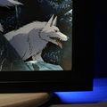 Dioramax - Cadre lumineux LED Mononoke | Déco Gaming-room | Tableau lumineux | Affiche jeux vidéo | Idée cadeau gamer | Retro-gaming