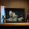 Dioramax - Cadre lumineux LED Mononoke | Déco Gaming-room | Tableau lumineux | Affiche jeux vidéo | Idée cadeau gamer | Retro-gaming