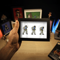 Dioramax - Cadre lumineux LED Moonwalker | Déco Gaming-room | Tableau lumineux | Affiche jeux vidéo | Idée cadeau gamer | Retro-gaming