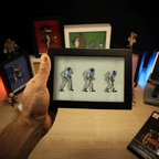 Dioramax - Cadre lumineux LED Moonwalker | Déco Gaming-room | Tableau lumineux | Affiche jeux vidéo | Idée cadeau gamer | Retro-gaming