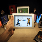 Dioramax - Cadre lumineux LED Mortal Kombat| Déco Gaming-room | Tableau lumineux | Affiche jeux vidéo | Idée cadeau gamer | Retro-gaming