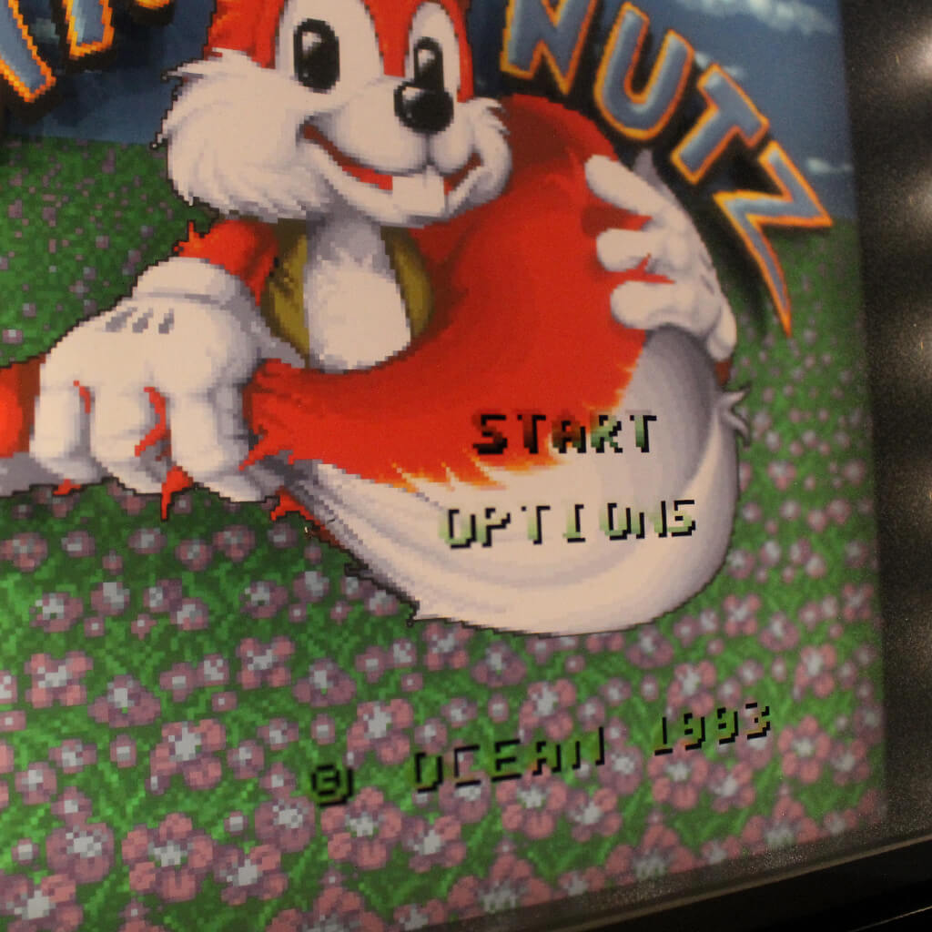 Dioramax - Cadre lumineux LED Mr Nutz | Déco Gaming-room | Tableau lumineux | Affiche jeux vidéo | Idée cadeau gamer | Retro-gaming