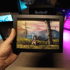 Dioramax - Cadre lumineux LED Muramasa | Déco Gaming-room | Tableau lumineux | Affiche jeux vidéo | Idée cadeau gamer | Retro-gaming
