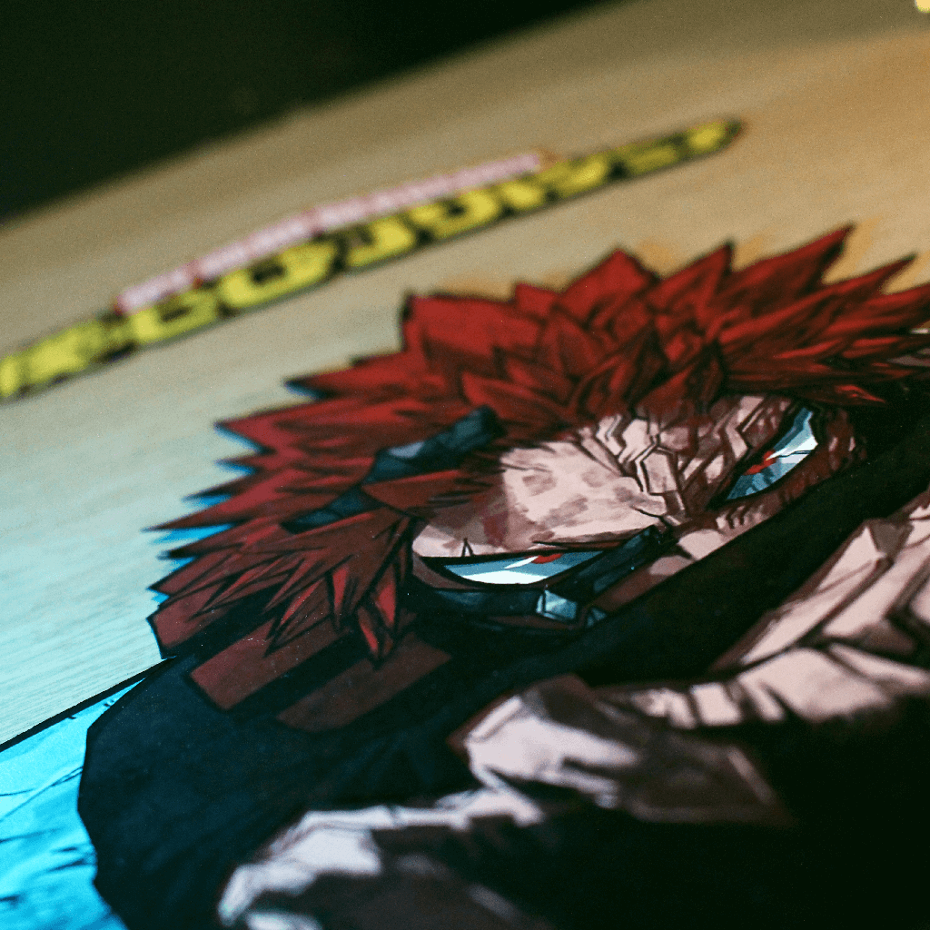 Dioramax - Cadre lumineux LED My Hero Academia | Déco Gaming-room | Tableau lumineux | Affiche jeux vidéo | Idée cadeau gamer | Retro-gaming