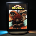 Dioramax - Cadre lumineux LED My Hero Academia | Déco Gaming-room | Tableau lumineux | Affiche jeux vidéo | Idée cadeau gamer | Retro-gaming