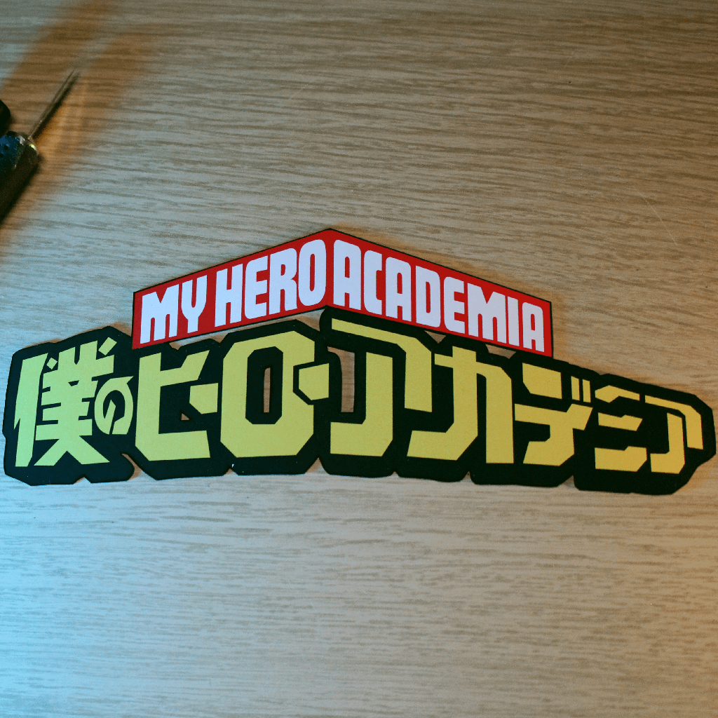 Dioramax - Cadre lumineux LED My Hero Academia | Déco Gaming-room | Tableau lumineux | Affiche jeux vidéo | Idée cadeau gamer | Retro-gaming