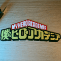 Dioramax - Cadre lumineux LED My Hero Academia | Déco Gaming-room | Tableau lumineux | Affiche jeux vidéo | Idée cadeau gamer | Retro-gaming