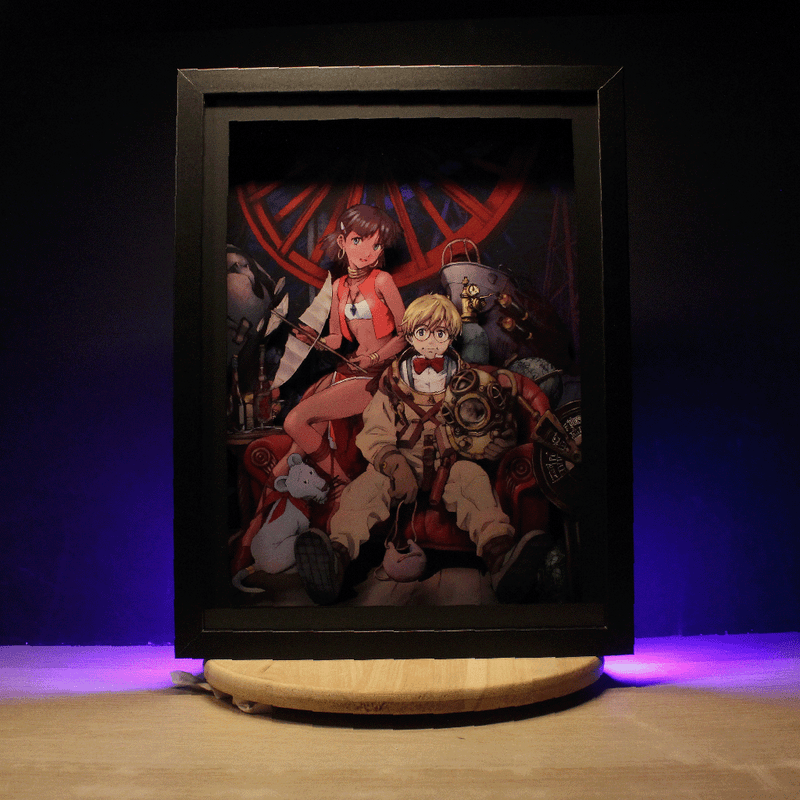 Dioramax - Cadre lumineux LED Nadia | Déco Gaming-room | Tableau lumineux | Affiche jeux vidéo | Idée cadeau gamer | Retro-gaming