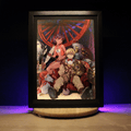 Dioramax - Cadre lumineux LED Nadia | Déco Gaming-room | Tableau lumineux | Affiche jeux vidéo | Idée cadeau gamer | Retro-gaming