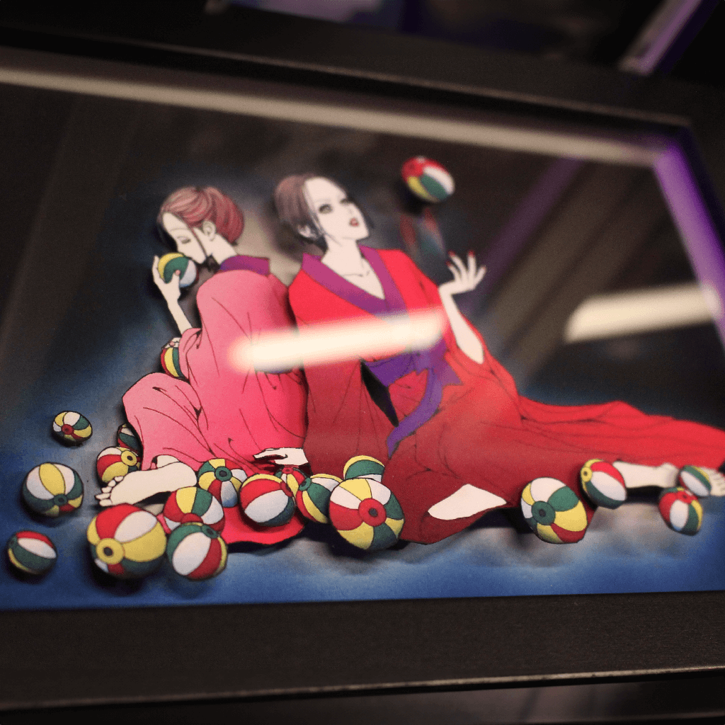 Dioramax - Cadre lumineux LED Nana | Déco Gaming-room | Tableau lumineux | Affiche jeux vidéo | Idée cadeau gamer | Retro-gaming