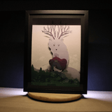 Diorama Neva, déco gaming Neva, cadre lumineux Neva