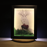 Diorama Neva, déco gaming Neva, cadre lumineux Neva