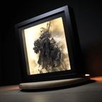Dioramax - Cadre lumineux LED Nier Automata | Déco Gaming-room | Tableau lumineux | Affiche jeux vidéo | Idée cadeau gamer | Retro-gaming