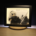 Dioramax - Cadre lumineux LED Nier Automata | Déco Gaming-room | Tableau lumineux | Affiche jeux vidéo | Idée cadeau gamer | Retro-gaming