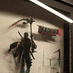 Dioramax - Cadre lumineux LED Ninja Gaiden 2 | Déco Gaming-room | Tableau Final Fantasy VII | Affiche jeux vidéo | Idée cadeau gamer | Retro-gaming