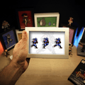 Dioramax - Cadre lumineux LED Ninja gaiden | Déco Gaming-room | Tableau lumineux | Affiche jeux vidéo | Idée cadeau gamer | Retro-gaming