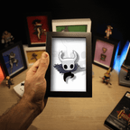 Dioramax - Cadre lumineux LED Hollow knight | Déco Gaming-room | Tableau lumineux | Affiche jeux vidéo | Idée cadeau gamer | Retro-gaming