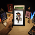 Dioramax - Cadre lumineux LED Dragon's crown | Déco Gaming-room | Tableau lumineux | Affiche jeux vidéo | Idée cadeau gamer | Retro-gaming