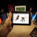 Dioramax - Cadre lumineux LED Suikoden 2| Déco Gaming-room | Tableau lumineux | Affiche jeux vidéo | Idée cadeau gamer | Retro-gaming