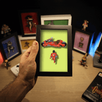 Dioramax - Cadre lumineux LED Akira | Déco Gaming-room | Tableau lumineux | Affiche jeux vidéo | Idée cadeau gamer | Retro-gaming