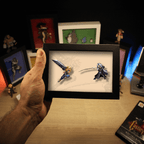 Dioramax - Cadre lumineux LED FF7 | Déco Gaming-room | Tableau lumineux | Affiche jeux vidéo | Idée cadeau gamer | Retro-gaming