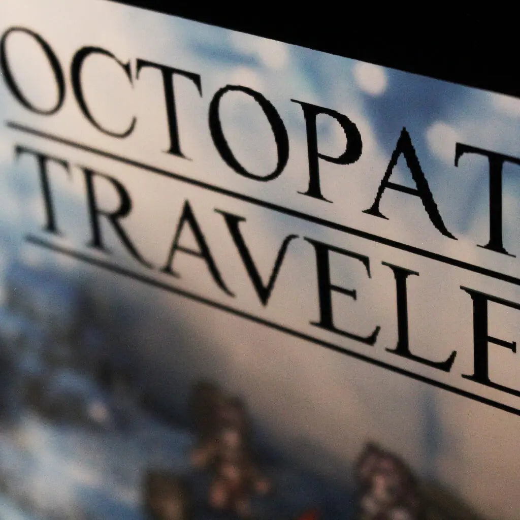 Dioramax - Cadre lumineux LED Octopath Travellers | Déco Gaming-room | Tableau lumineux | Affiche jeux vidéo | Idée cadeau gamer | Retro-gaming